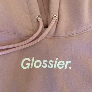 Pink Glossier hoodie